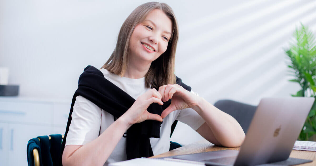 A teacher in a breakout room