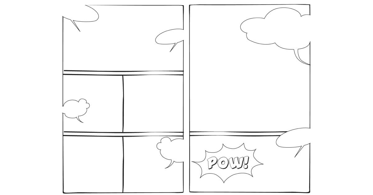Create your own comics by filling in the bubbles